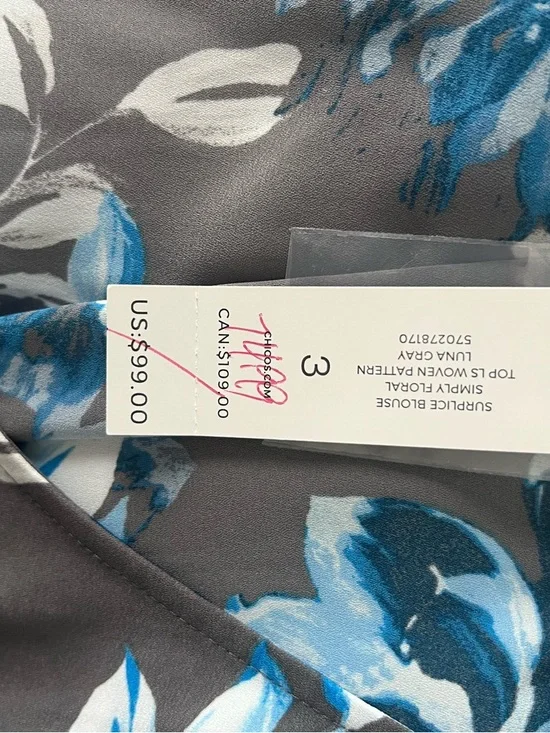 NWT CHICOS FLORAL TOP SZ 3/XL/16 - Picture 12 of 13